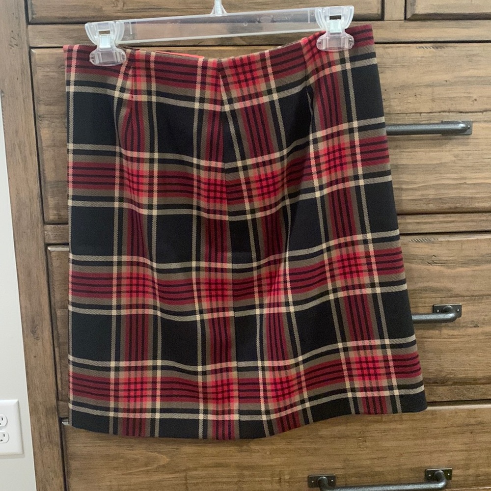 Petite Sophisticate Plaid Skirt